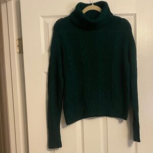 Copper Key Deep Green Cowl Neck Sweater